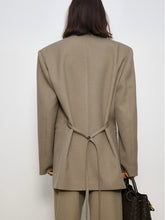 City Stroll Oversized Back Tie Blazer
